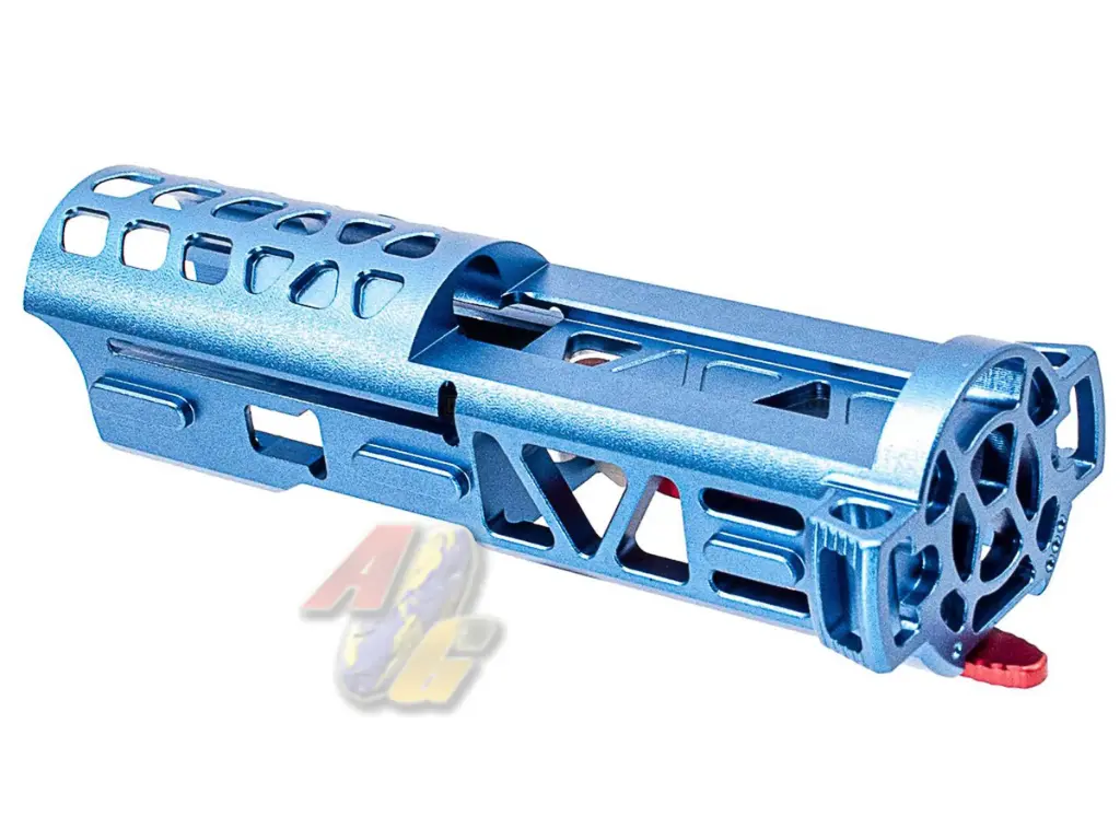 5KU Lightweight CNC Aluminum Bolt with Selector Switch for Action Army AAP-01 GBB (Blue)