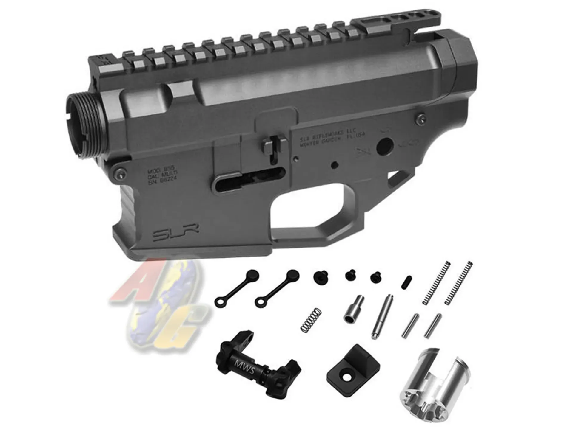 SLR Airsoftworks CNC Aluminum B56 Receiver for Tokyo Marui M4 GBB (MWS) (Black)
