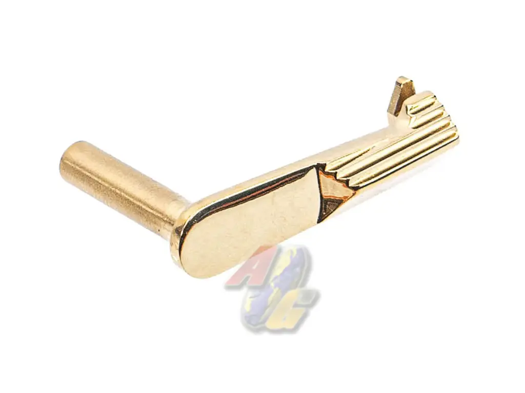 SAVIA CNC Steel Infinity Style Slide Lock for Tokyo Marui Hi-Capa Series GBB (Glossy Gold)