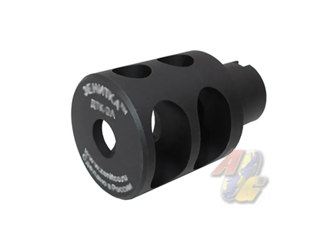 Wii Tech Tokyo Marui AKM CNC 6063 Aluminum DTK-2L Muzzle Blast - Black