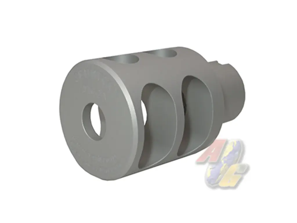 Wii Tech Tokyo Marui AKM CNC 6063 Aluminum DTK-2L Muzzle Blast - Silver