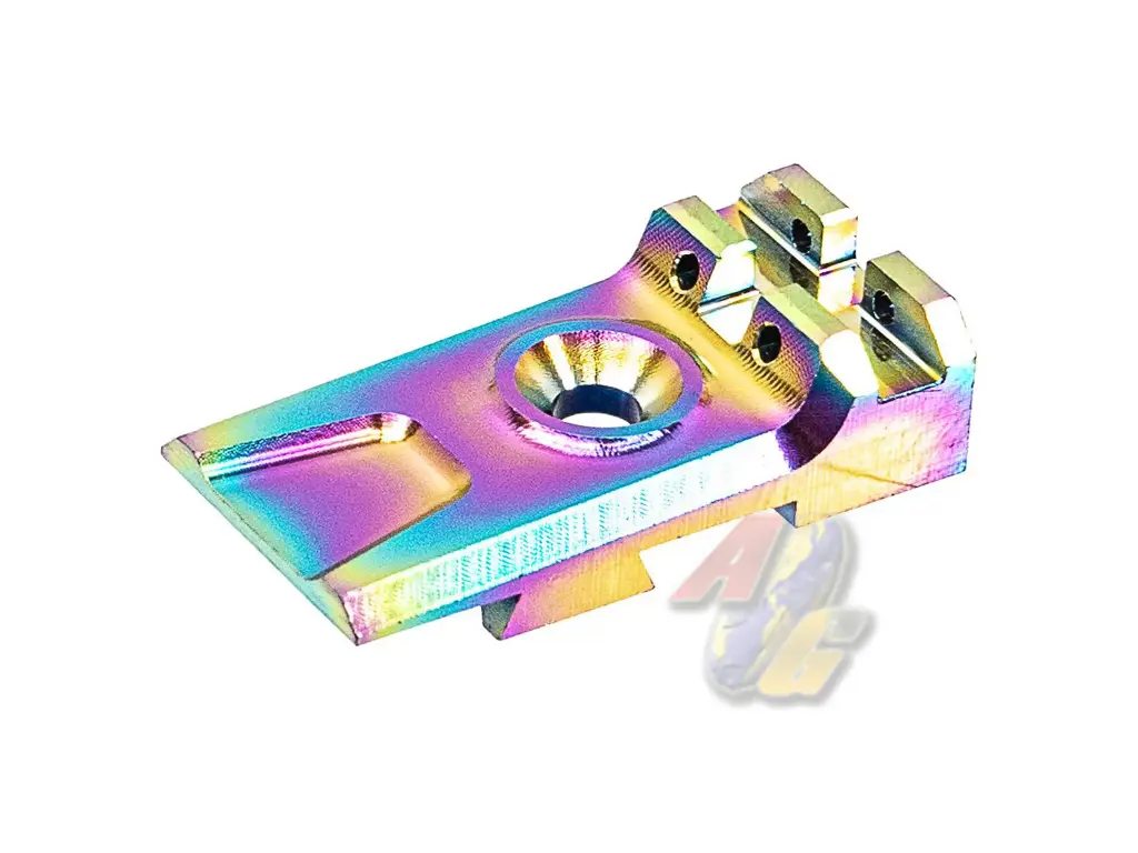 LA Capa Aluminum Lightweight 5.1 Fiber Optic Rear Sight for Tokyo Marui Hi-Capa Series GBB (Rainbow)