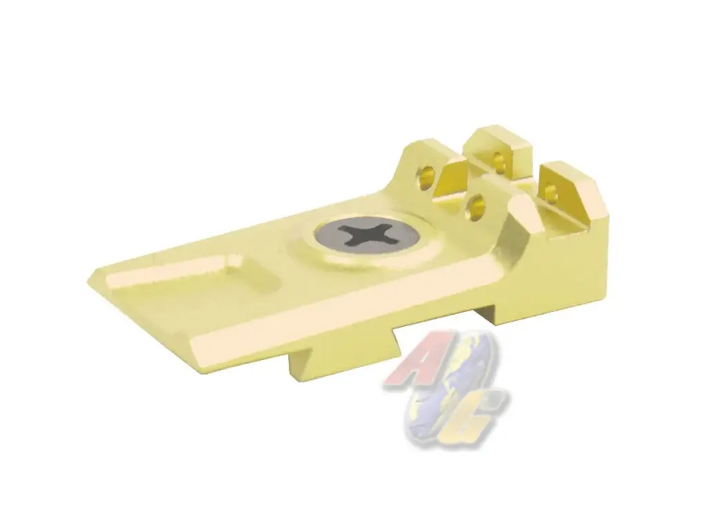 LA Capa Aluminum Lightweight 5.1 Fiber Optic Rear Sight for Tokyo Marui Hi-Capa Series GBB (Gold)