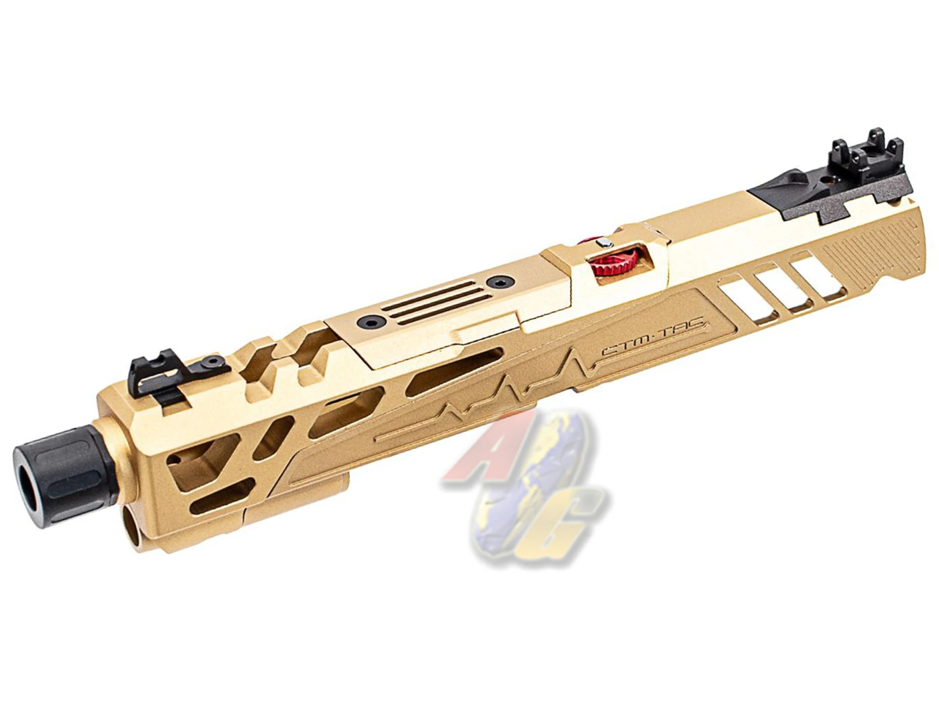 [CTM-0168] CTM Tac Flatline Split-Slide for Tokyo Marui Hi-Capa GBB Series - Gold