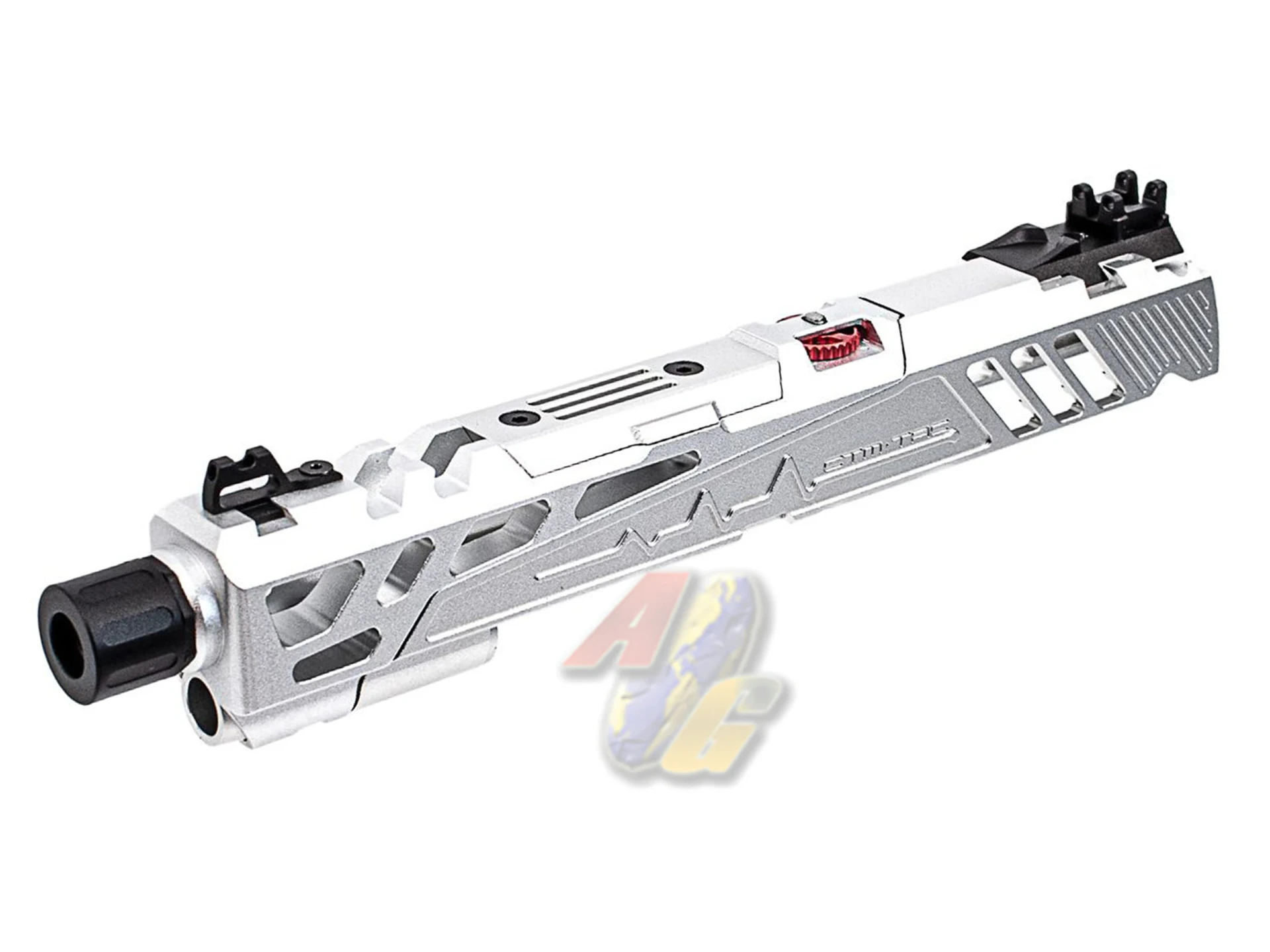 [CTM-0164] CTM Tac Flatline Split-Slide for Tokyo Marui Hi-Capa GBB Series - Silver