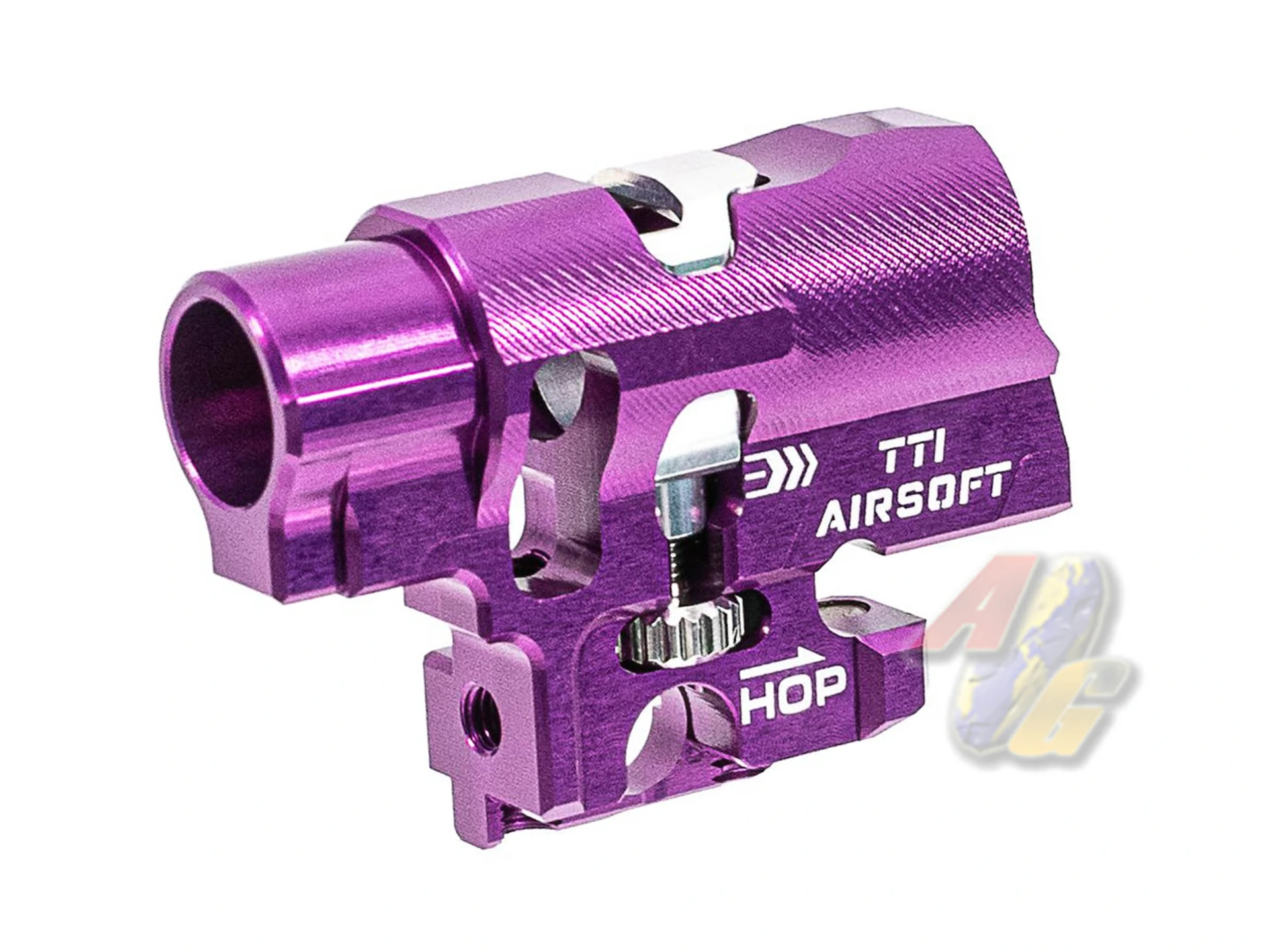[TTI-P0031-PURPLE] TTI Airsoft Infinity Marui Spec Hi-Capa One Piece Full CNC TDC Hop-Up Chamber - Purple