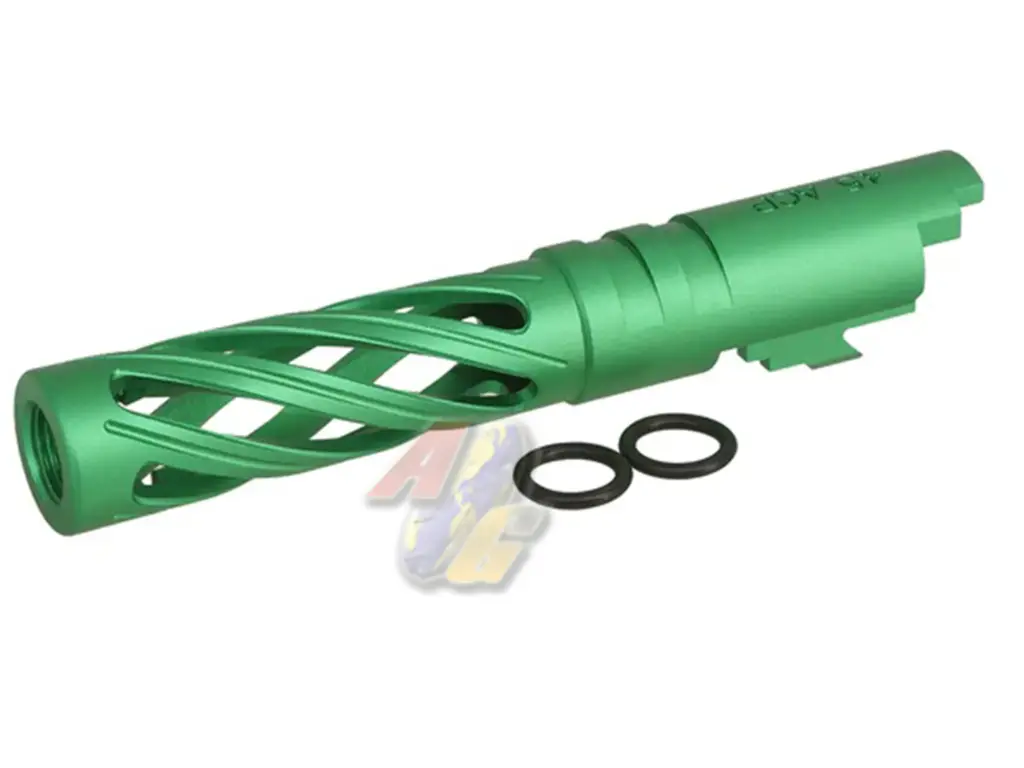 5KU 4.3 Aluminum Hollow Outer Barrel for Tokyo Marui Hi-Capa 4.3 Series GBB (Green, 11mm+)