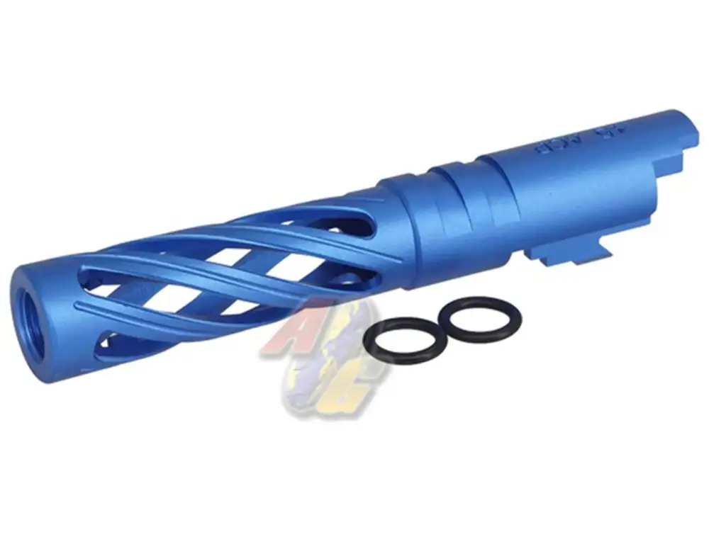 5KU 4.3 Aluminum Hollow Outer Barrel for Tokyo Marui Hi-Capa 4.3 Series GBB (Blue, 11mm+)
