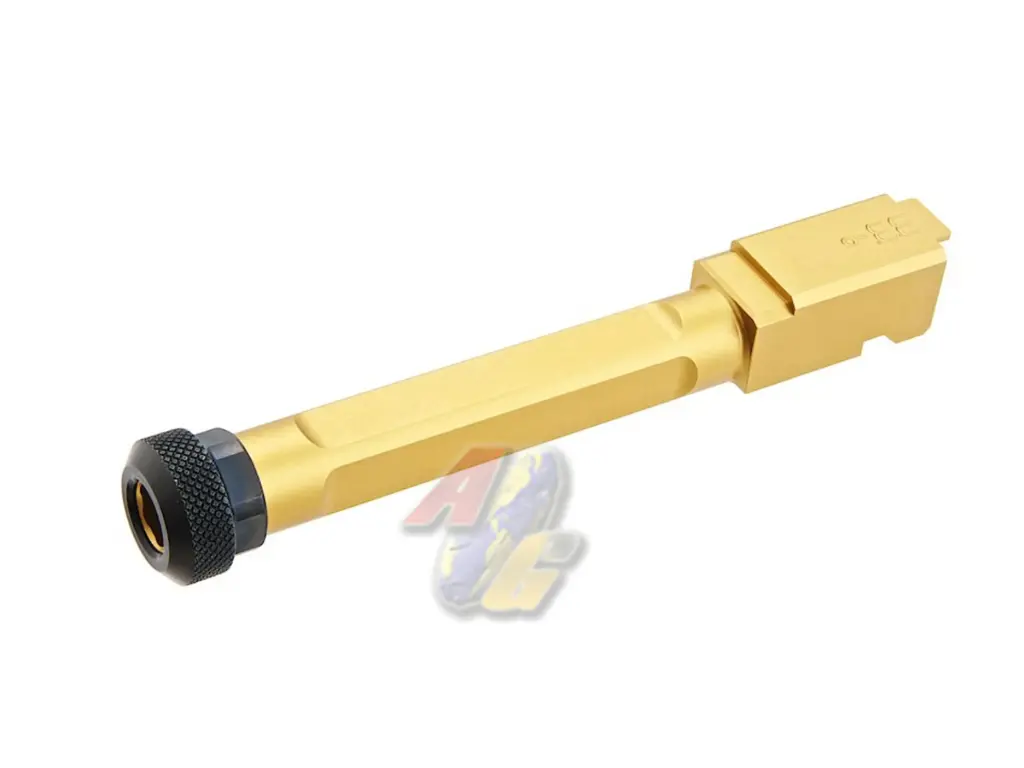 EMG SAI BLU Threaded Outer Barrel for Tokyo Marui G17 Gen.3 GBB (Gold) (by G&P)