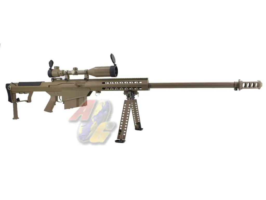 Snow Wolf BARRETT M107A1 Spring Sniper with 3-9x50E Scope (Tan)
