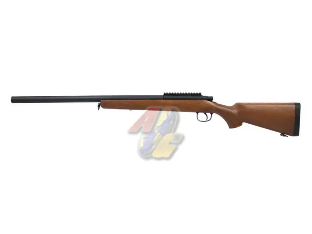 AGM M700 Spring Power Sniper Airsoft Rifle (Wood Color)