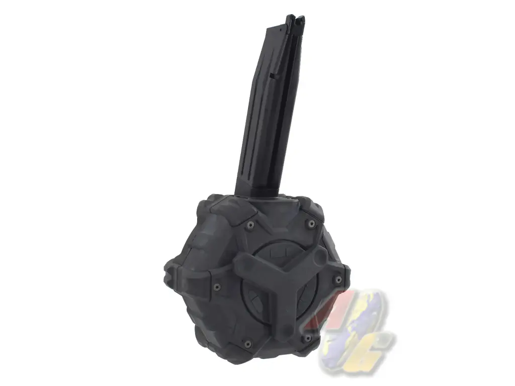 WE Adaptive 350 Rounds Drum Magazine for Hi-Capa GBB Series - BK
