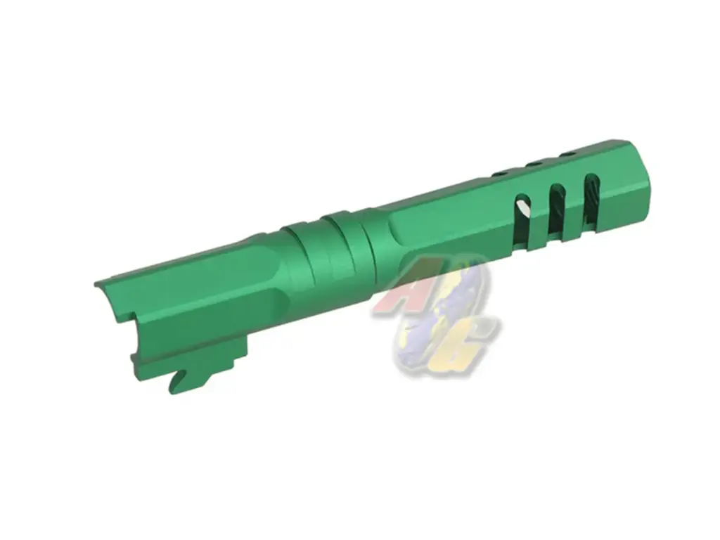 5KU 4.3 Aluminum Outer Barrel for Tokyo Marui Hi-Capa 4.3 Series GBB (Type 2, Green, 11mm+)