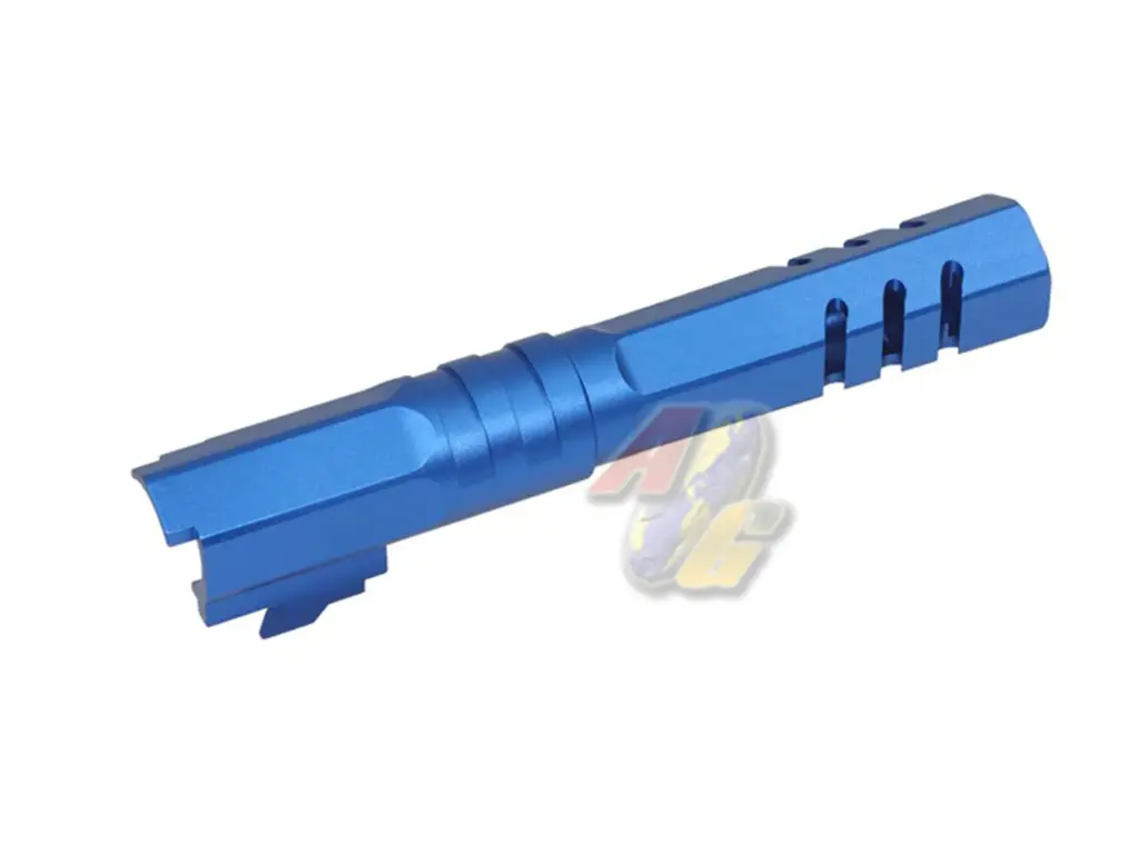 5KU 4.3 Aluminum Outer Barrel for Tokyo Marui Hi-Capa 4.3 Series GBB (Type 2, Blue, 11mm+)