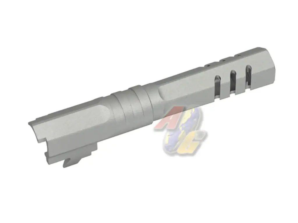 5KU 4.3 Aluminum Outer Barrel for Tokyo Marui Hi-Capa 4.3 Series GBB (Type 2, Silver, 11mm+)