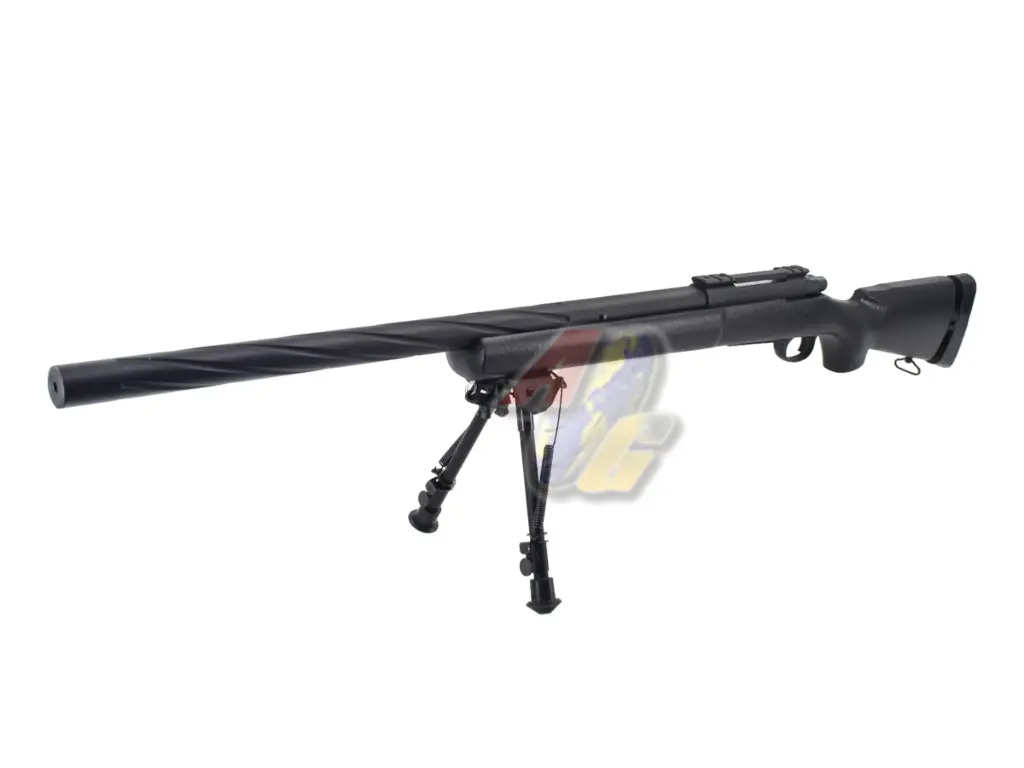 Snow Wolf M24 SWS Air-Cocking Bolt Action Sniper with Bipod (Black/ Air-Cocking)