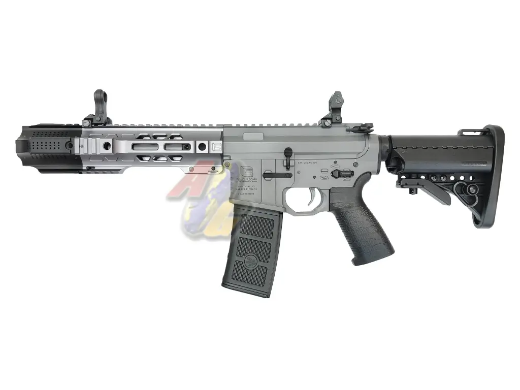 EMG Salient Arms Licensed GRY AR15 CQB AEG with Stubby Stock (Gray) (by G&P)
