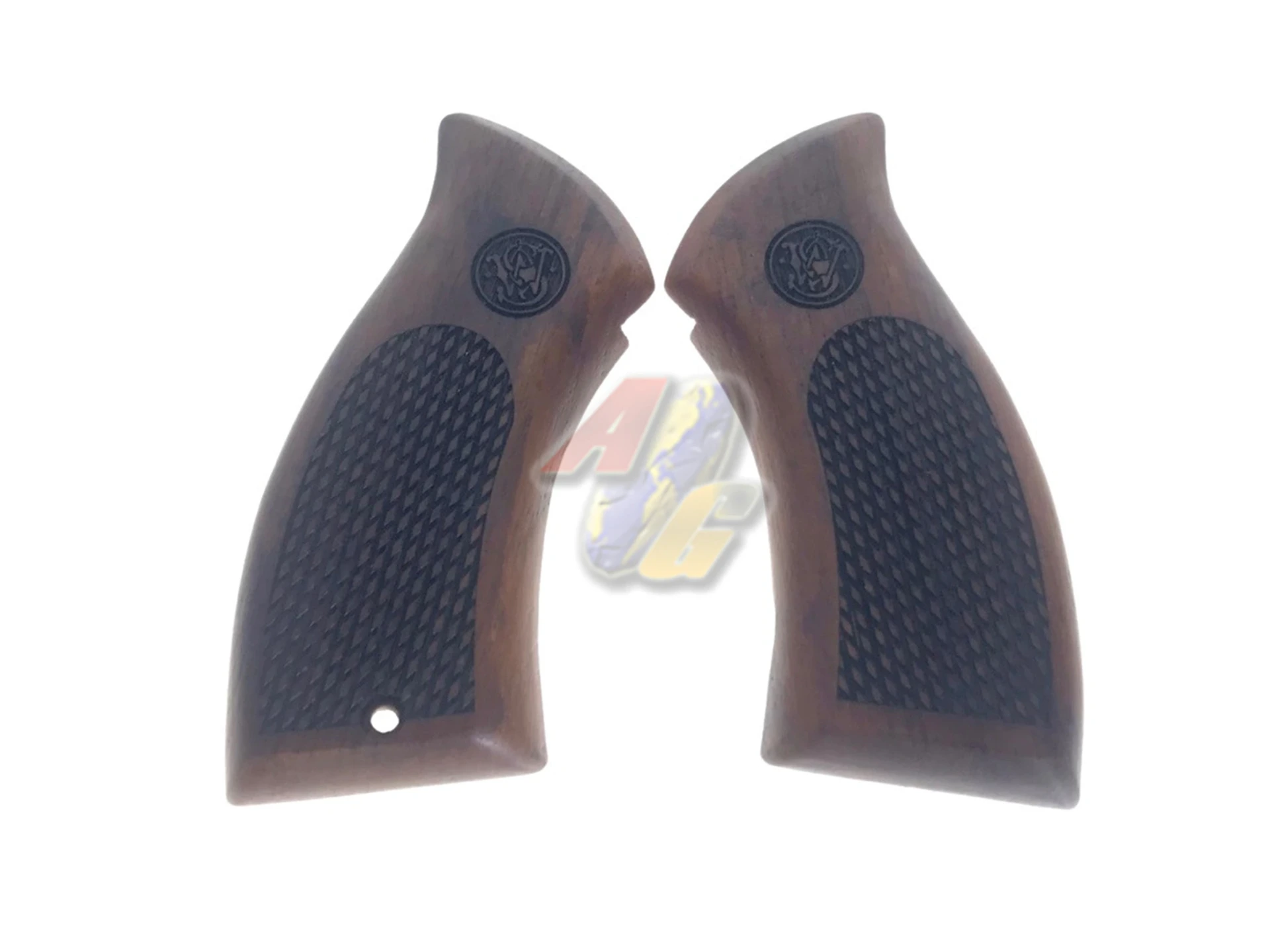 KIMPOI SHOP Carved Wood Grip for WG/ GUN Heaven 731, M36 Co2 Revolver Series - Type A