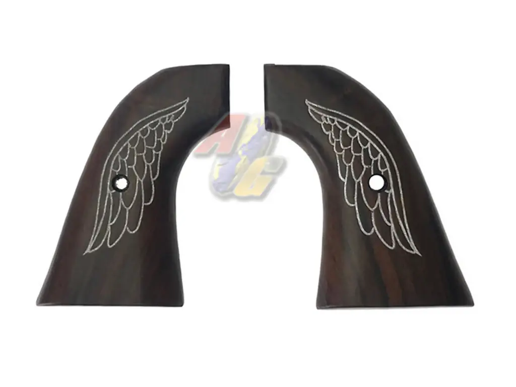 KIMPOI SHOP RE2 Bio Wing Style Wood Grip for Umarex SAA Co2 Revolver