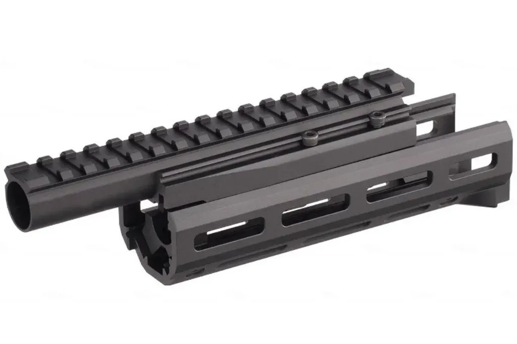 Hephaestus AK 6.5" M-Lok Handguard Rail Set with Railed Gas Tube for GHK/ LCT AK Series Airsoft Rifle (Type III Hard-Coat Anodized)