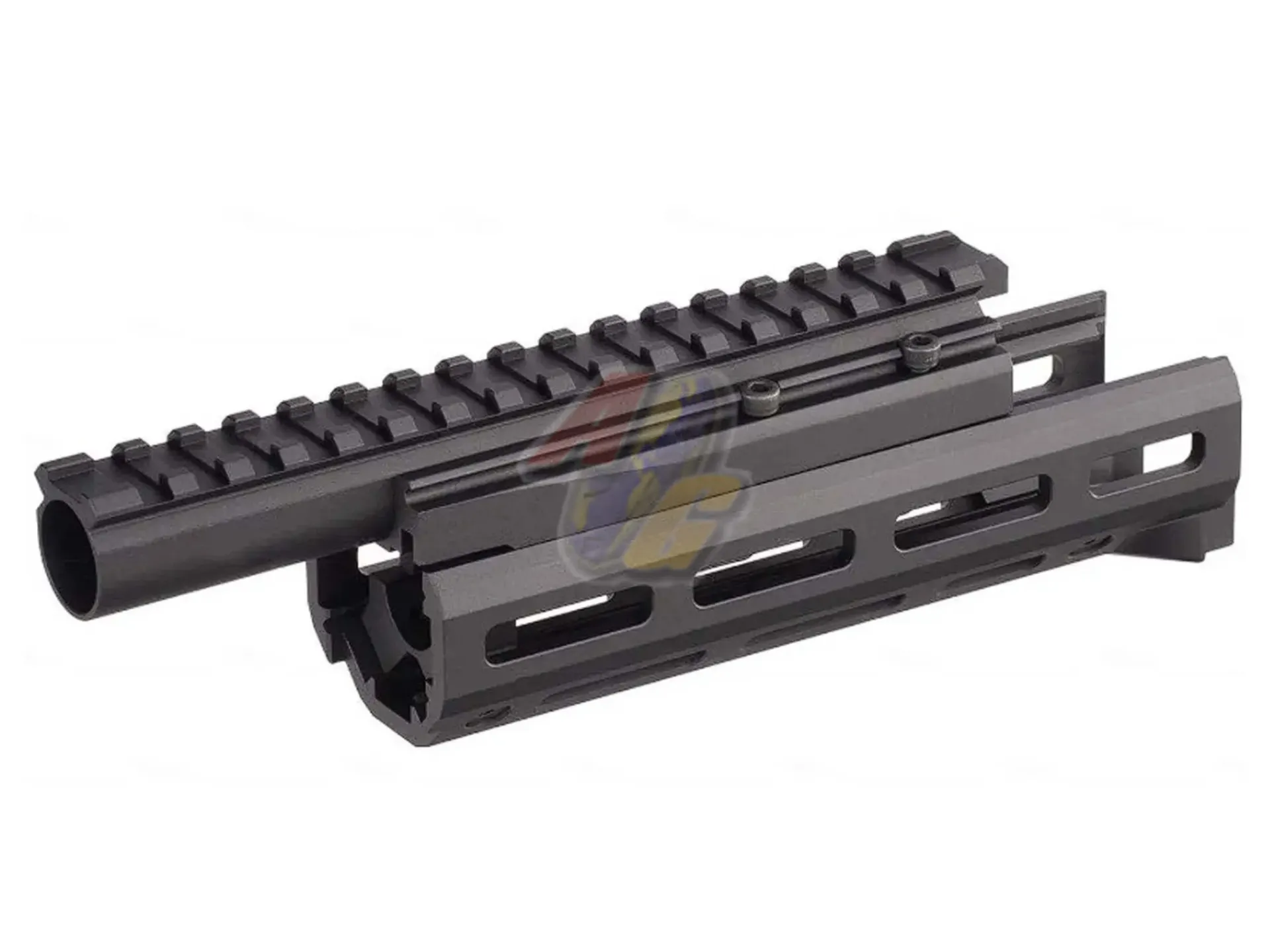 Hephaestus AK 6.5" M-Lok Handguard Rail Set with Railed Gas Tube for GHK/ LCT AK Airsoft Rifle Series - Type III Hard-Coat Anodized