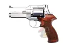 Marushin Mateba 4 inch Gas Revolver ( Silver, Heavy Weight, Wood Grip )