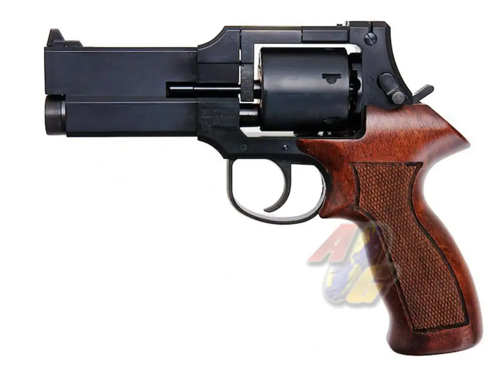 [MS-GP-063266] Marushin Mateba 4 inch Gas Revolver ( Matt Black, Heavy Weight, Wood Grip )