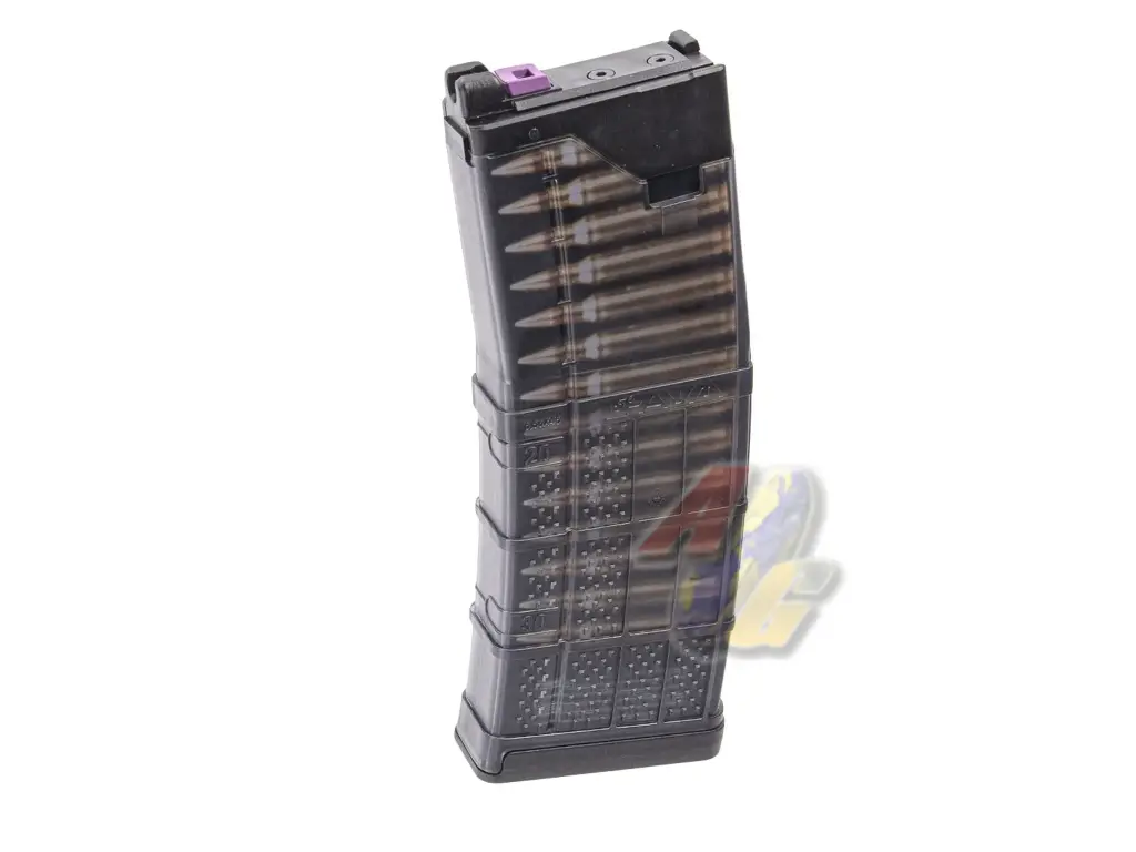 EMG Lancer Systems Licensed L5AWM 5.56 30 Rounds MWS Gas Magazine - BK (by CYMA)