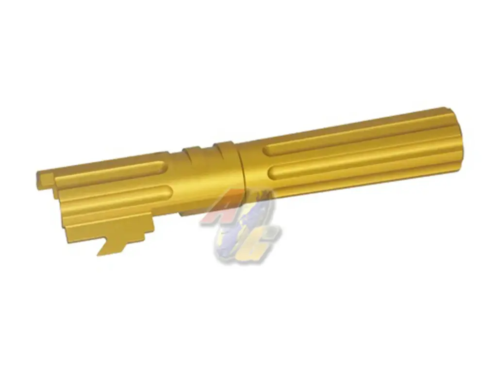 5KU 4.3 Aluminum Outer Barrel for Tokyo Marui Hi-Capa 4.3 Series GBB (Type 1, Gold, 11mm+)