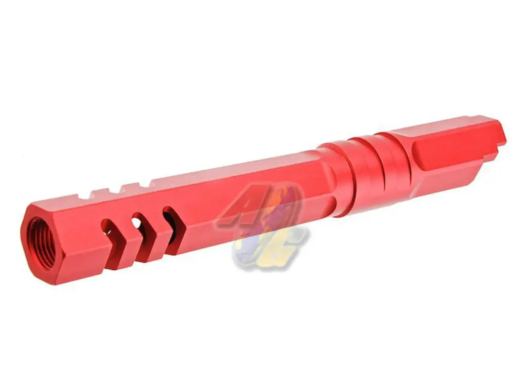 5KU 5.1 Aluminum Outer Barrel for Tokyo Marui Hi-Capa 5.1 Series GBB (Type 2, Red, 11mm+)