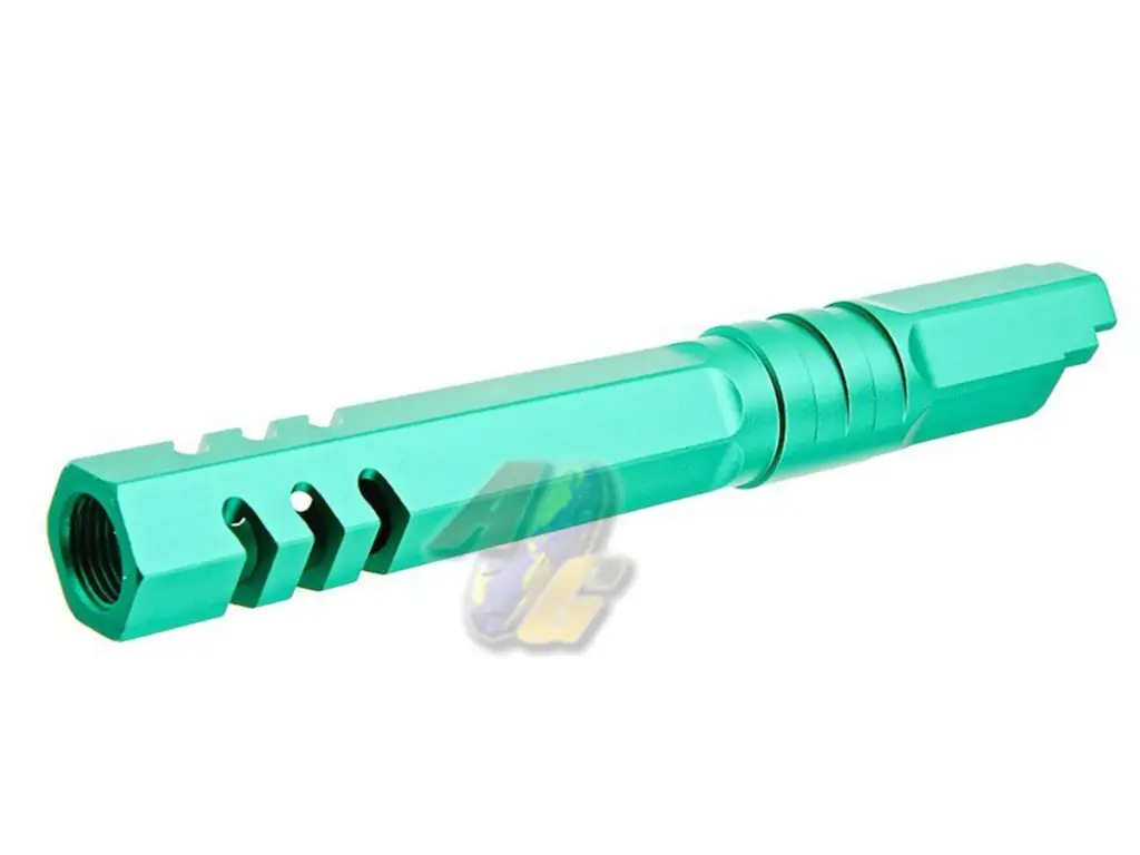 5KU 5.1 Aluminum Outer Barrel for Tokyo Marui Hi-Capa 5.1 Series GBB (Type 2, Green, 11mm+)
