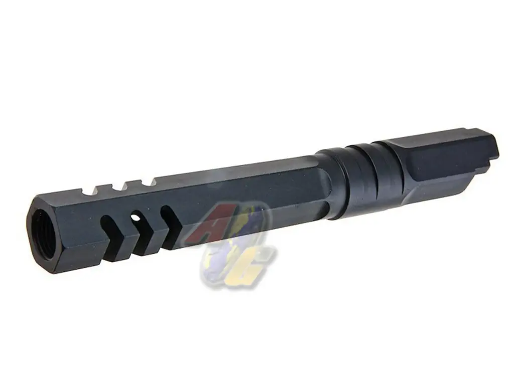5KU 5.1 Aluminum Outer Barrel for Tokyo Marui Hi-Capa 5.1 Series GBB (Type 2, Black, 11mm+)