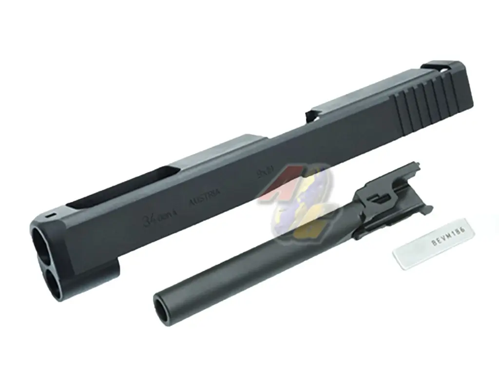 Guarder CNC Aluminum Slide with Steel Outer Barrel Kit for Tokyo Marui H17 Gen.4 GBB (G34 Gen4 Standard/ BK)