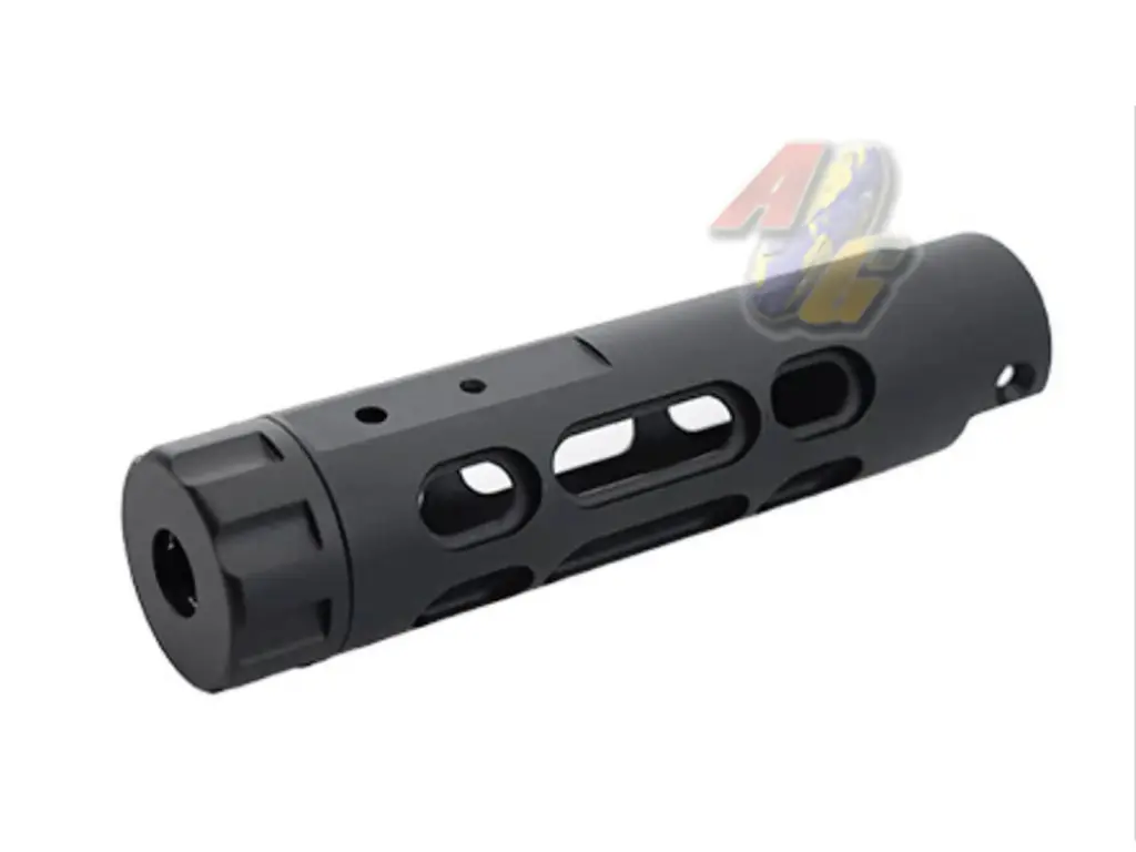 5KU CNC Aluminum Outer Barrel for Action Army AAP-01 GBB (Type B/ Black)