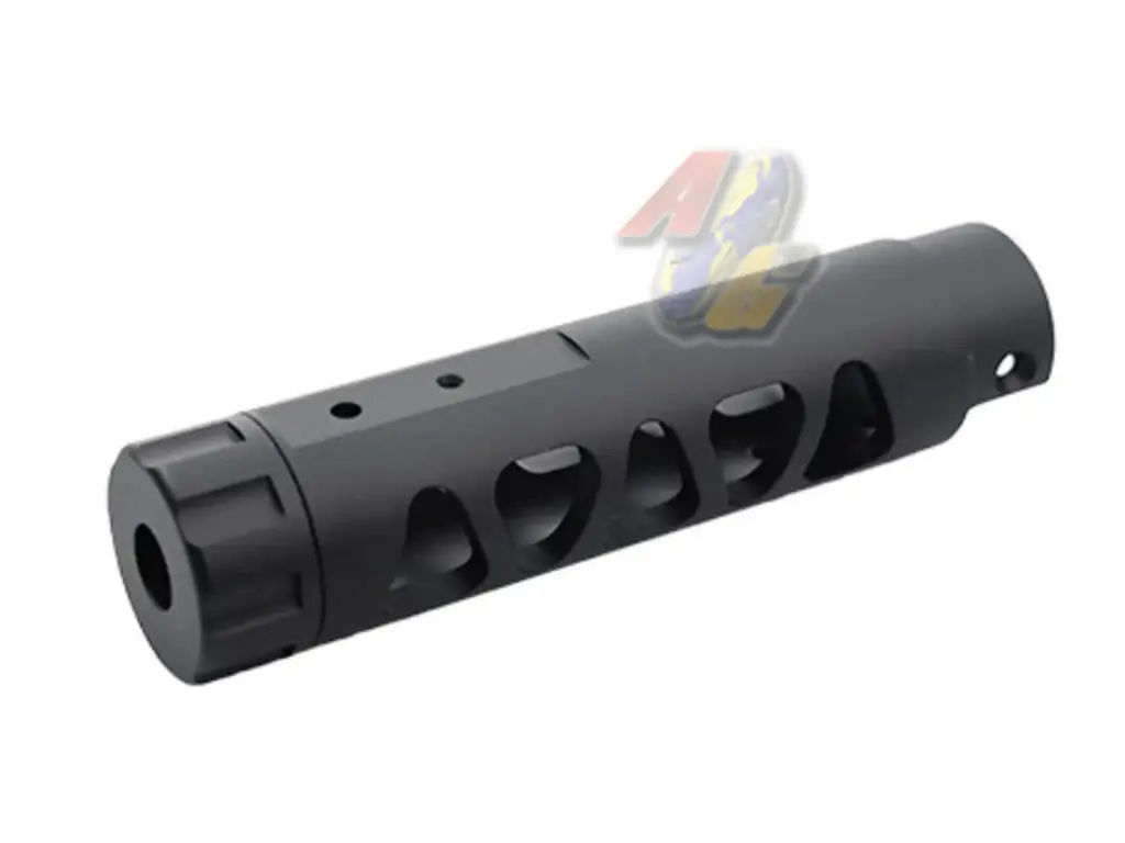 5KU CNC Aluminum Outer Barrel for Action Army AAP-01 GBB (Type D/ Black)