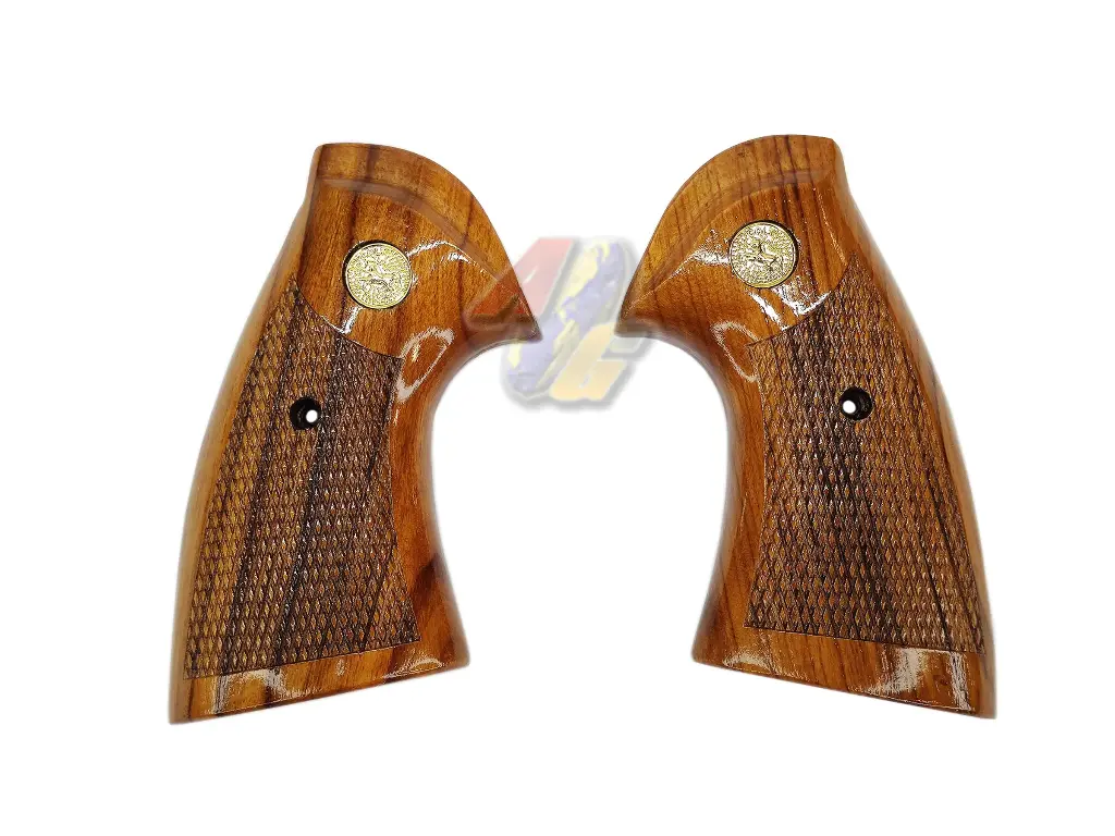 KIMPOI SHOP Carved Wood Grip for King Arms Python 357 Gas Revolver