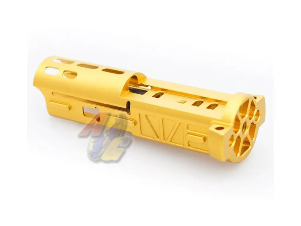5KU CNC Aluminum Lightweight Bolt for Action Army AAP-01 GBB (Type 2, Gold)