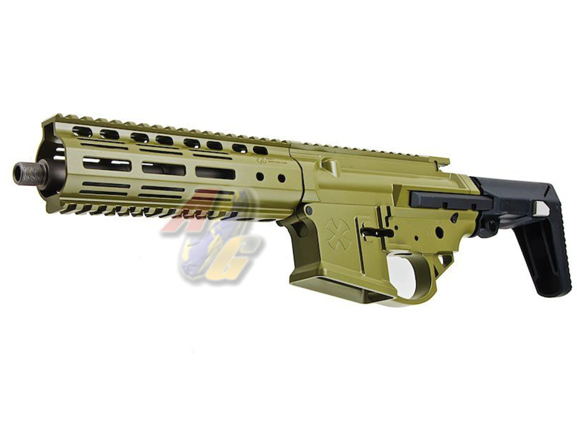 [NOV-CK02-BG] EMG Noveske Licensed 7.94" Gen 4 Ghetto Blaster Receiver Kit - Cerakote Green (by DYTAC)