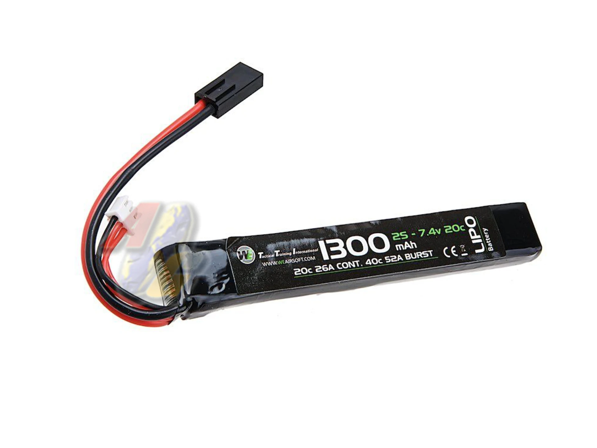 WE Lipo Battery 7.4v 1300mAh Stick Type - 20C