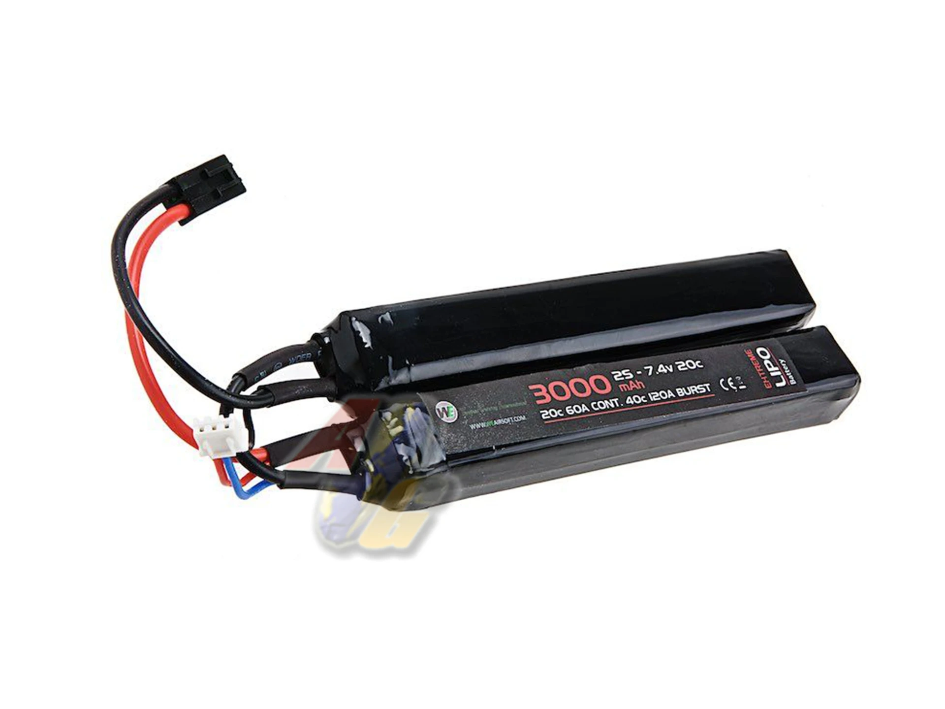 [WE-BAT-0019] WE Lipo Battery 7.4v 3000mAh Nunchuck Stick Type - 20C