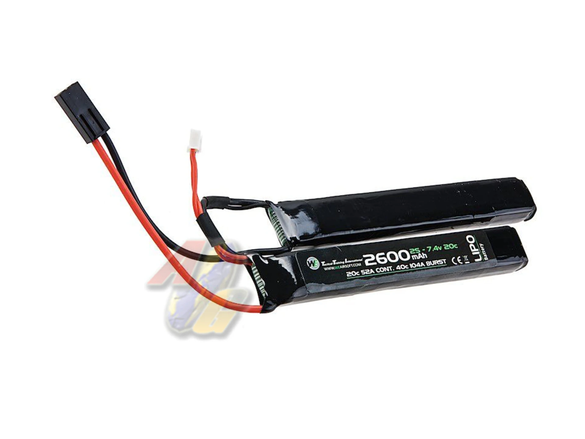 WE Lipo Battery 7.4v 2600mAh Nunchuck Stick Type - 20C