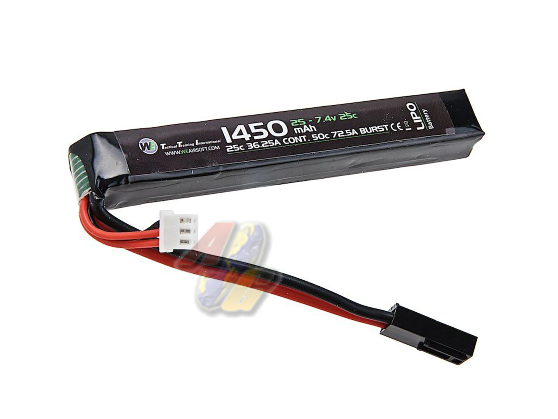 [WE-BAT-0013] WE Lipo Battery 7.4v 1450mAh Stick Type - 25C