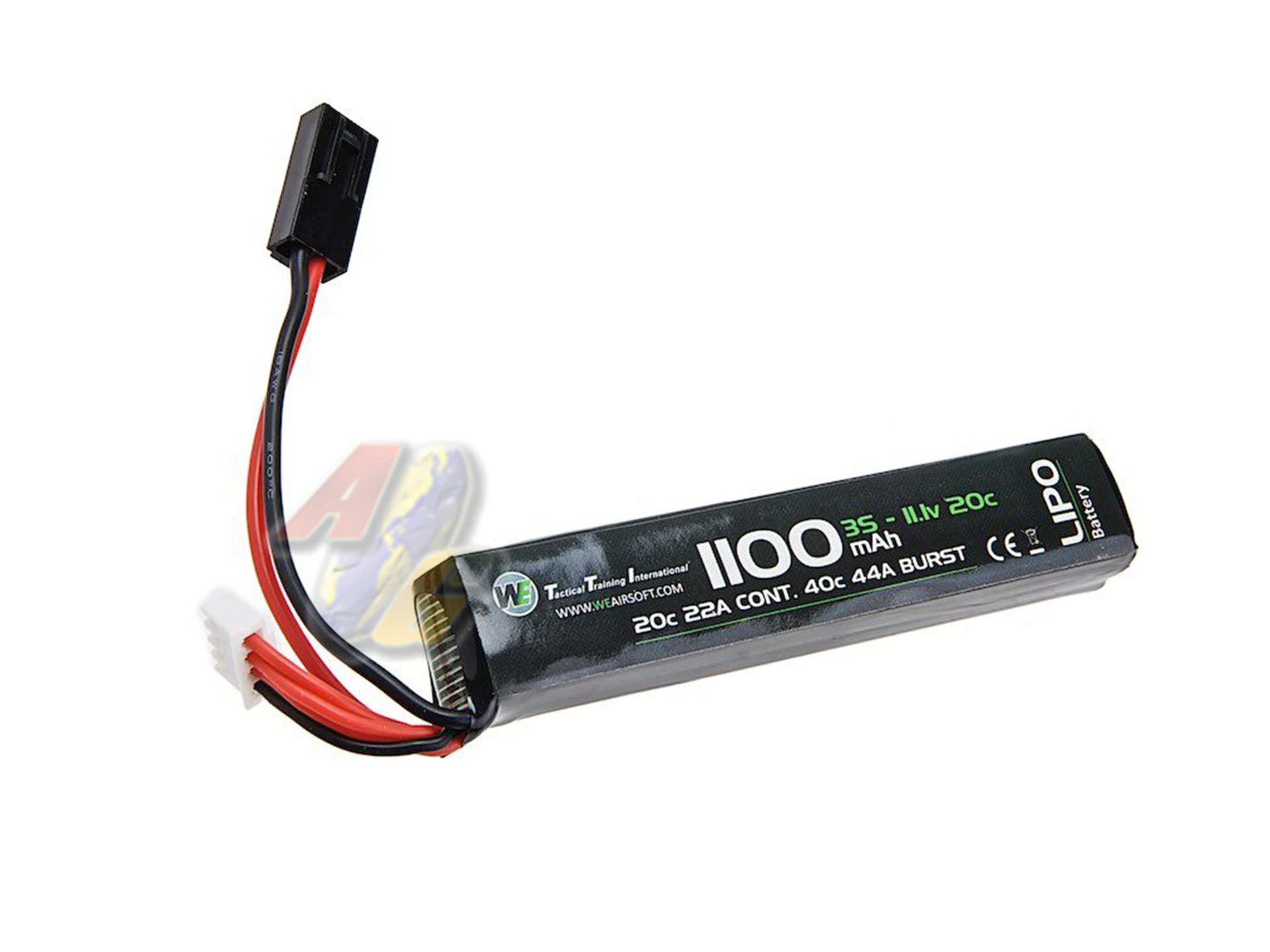 [WE-BAT-0009] WE Lipo Battery 11.1v 1100mAh Stick Type - 20C