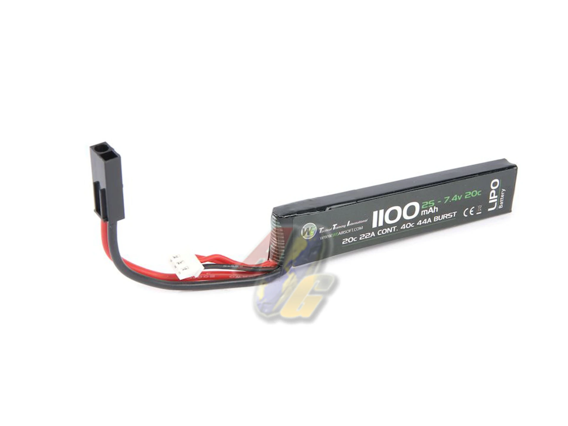 WE Lipo Battery 7.4v 1100mAh Stick Type - 20C