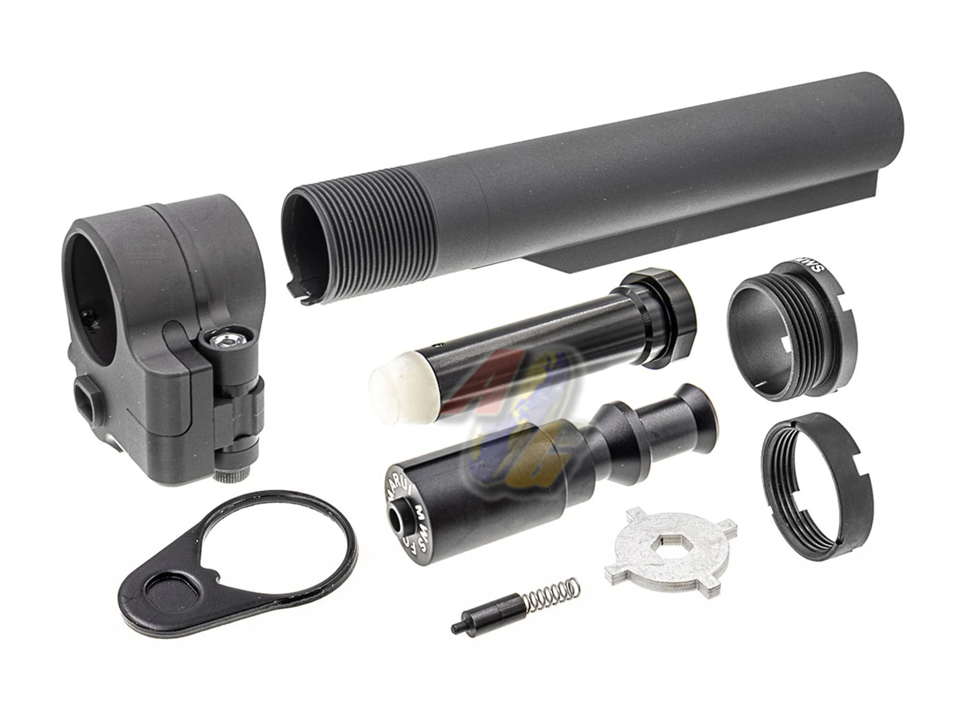 [RGW-M4-07] RGW AR M4 Folding Stock Adaptor Set for Tokyo Marui M4 MWS GBB Series GBB - BK