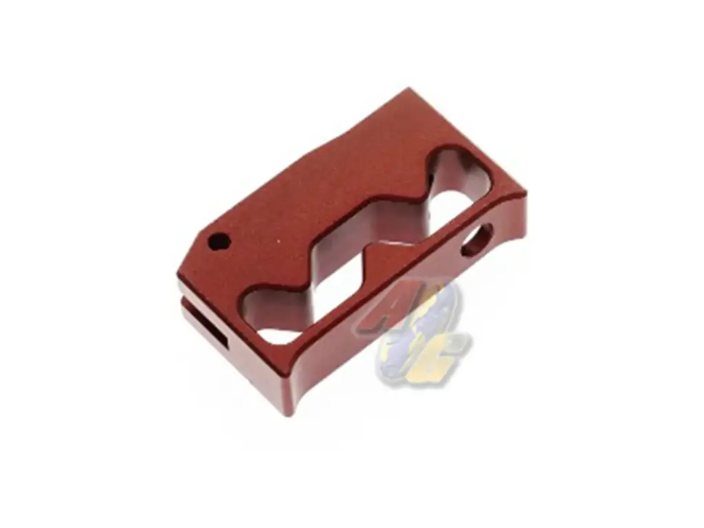 Revanchist Airsoft Aluminium Slim Flat Adjustable Trigger for Tokyo Marui Hi-Capa Series GBB (Type A) (Red)