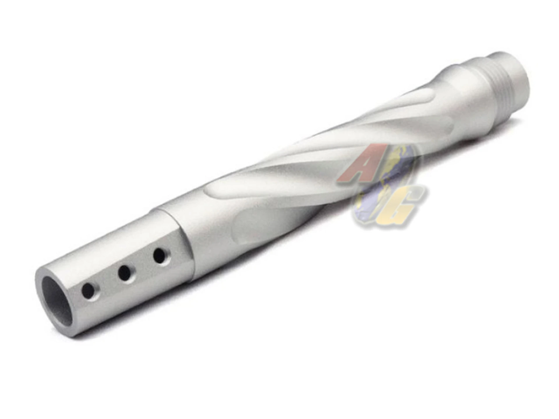 [TTI-P0025-SV] TTI Airsoft Fluted Outer Barrel for TTI Airsoft TP22 GBB - Silver