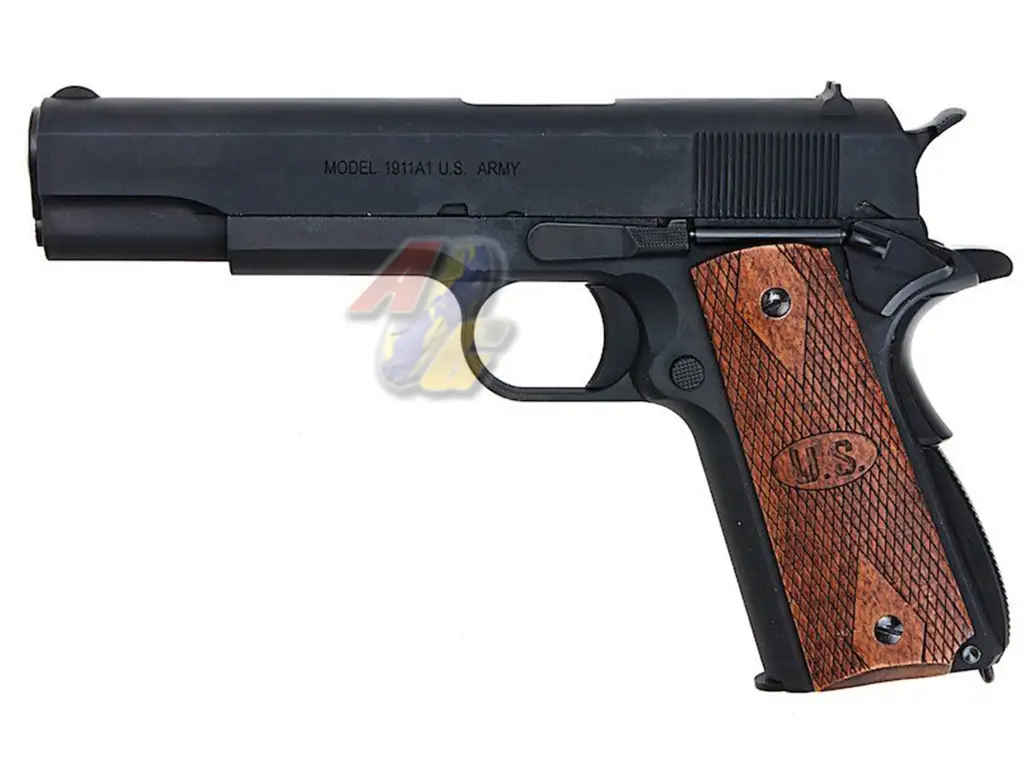 Cybergun AO 1911 Matt Black GBB (Wood Grip) (by WE)