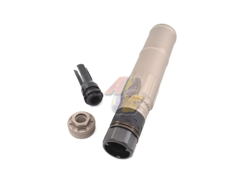 Airsoft Artisan CGS QD Dummy Silencer with DA Flash Hider (14mm-/ Thaitanium Grey)
