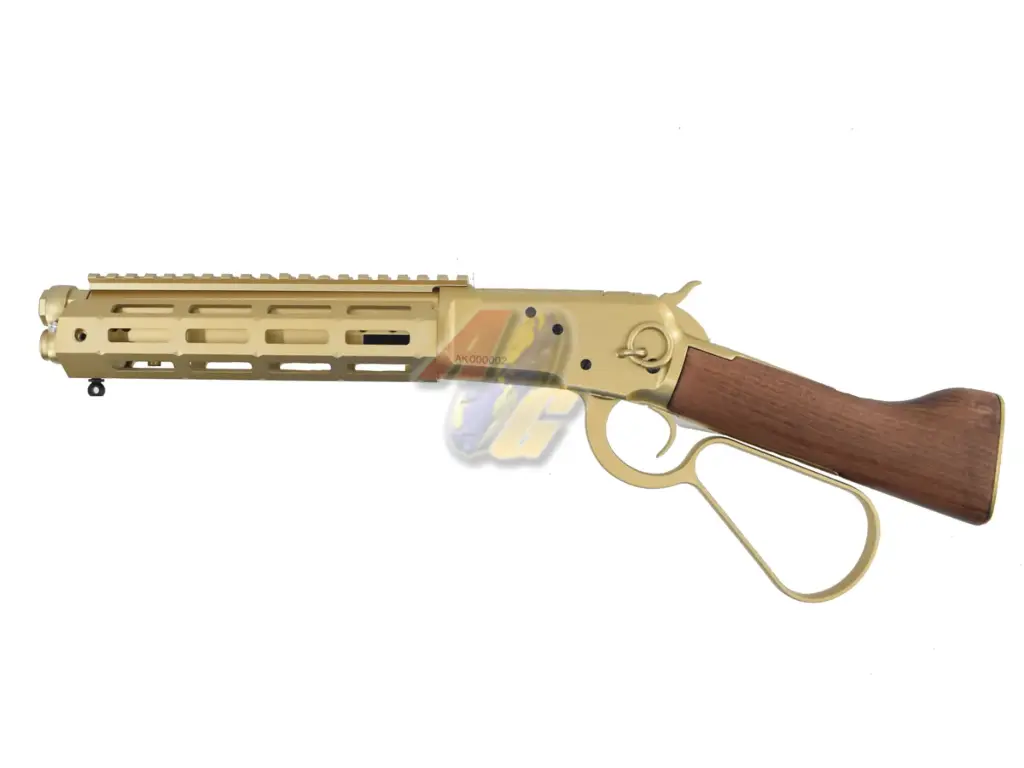A&K M-Lok M1873 Sawed-Off Real Wood Gas Rifle - Gold